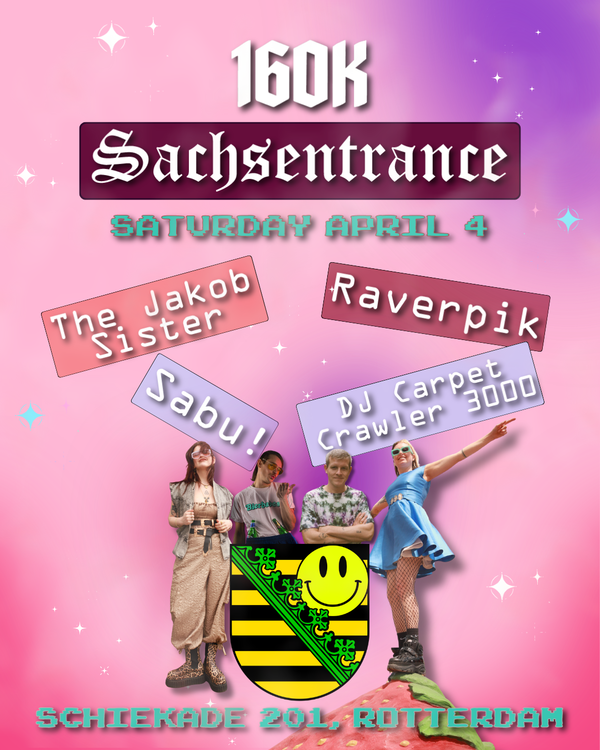Event flyer with DJs