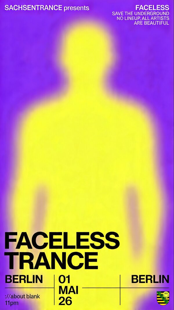 flyer faceless trance